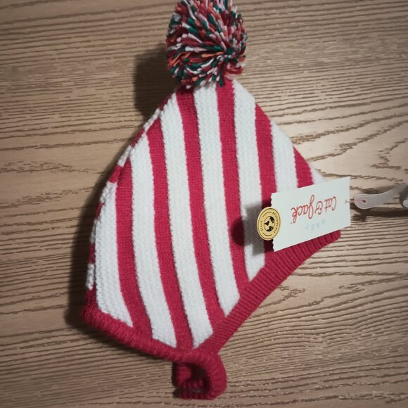 NEW Baby Candy Cane Bonnet - Cat & Jack™ 0-6M - Picture 4 of 7